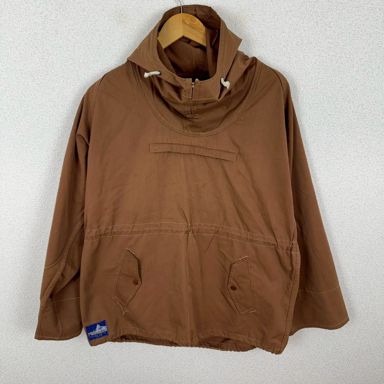 NIPPIN ニッピン アノラックパーカー ブラウン メンズ 古着 アウトドア