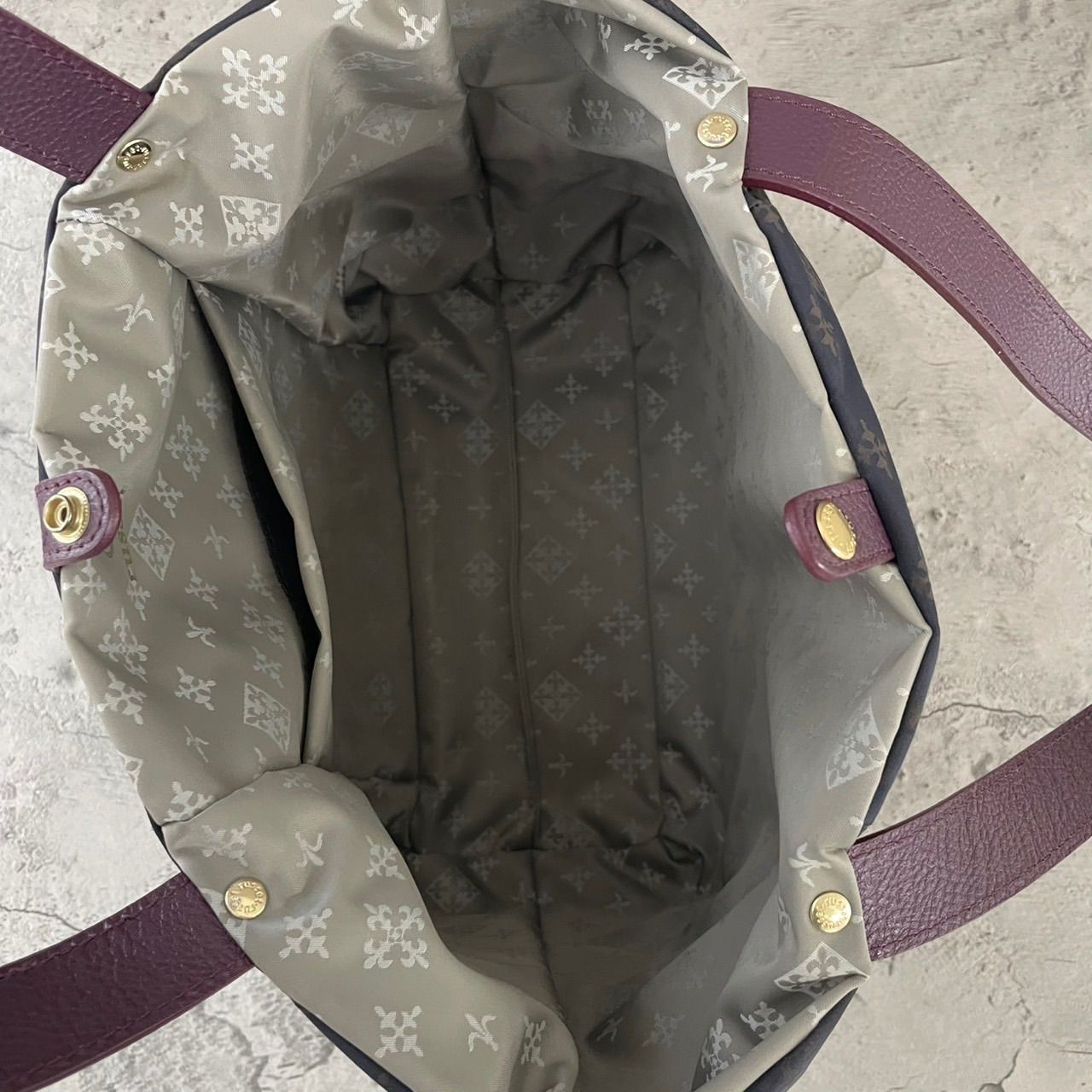 未使用級 ラシット トートバッグ リバーシブル モノグラム ナイロン