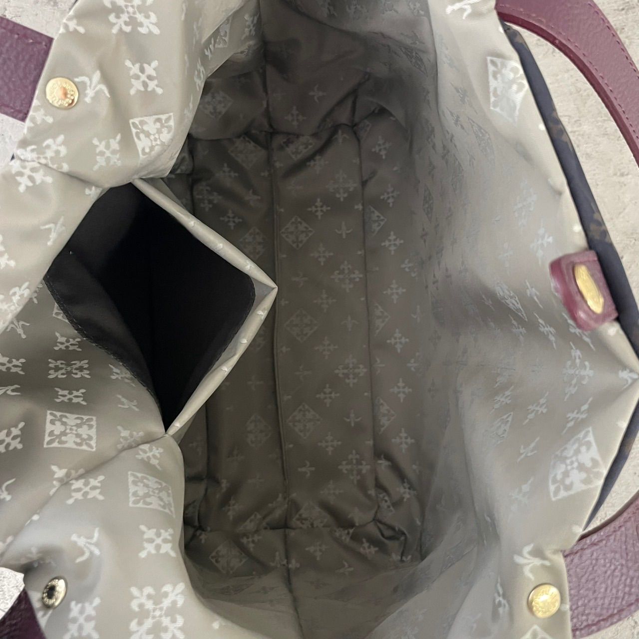 未使用級 ラシット トートバッグ リバーシブル モノグラム ナイロン