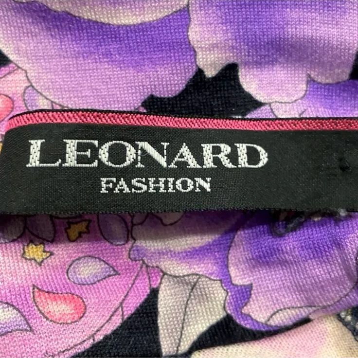 LEONARD レオナール 花柄 毛 絹 ハイネック 長袖 カットソー L - メルカリ