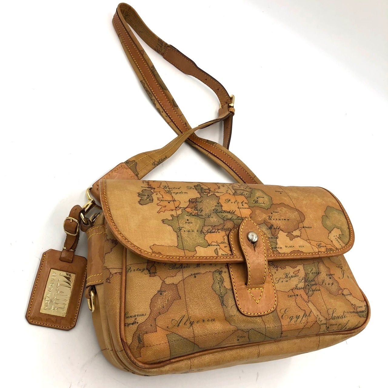 プリマクラッセ ショルダーバッグ 地図柄 ジオクラシック 斜め掛け PVC