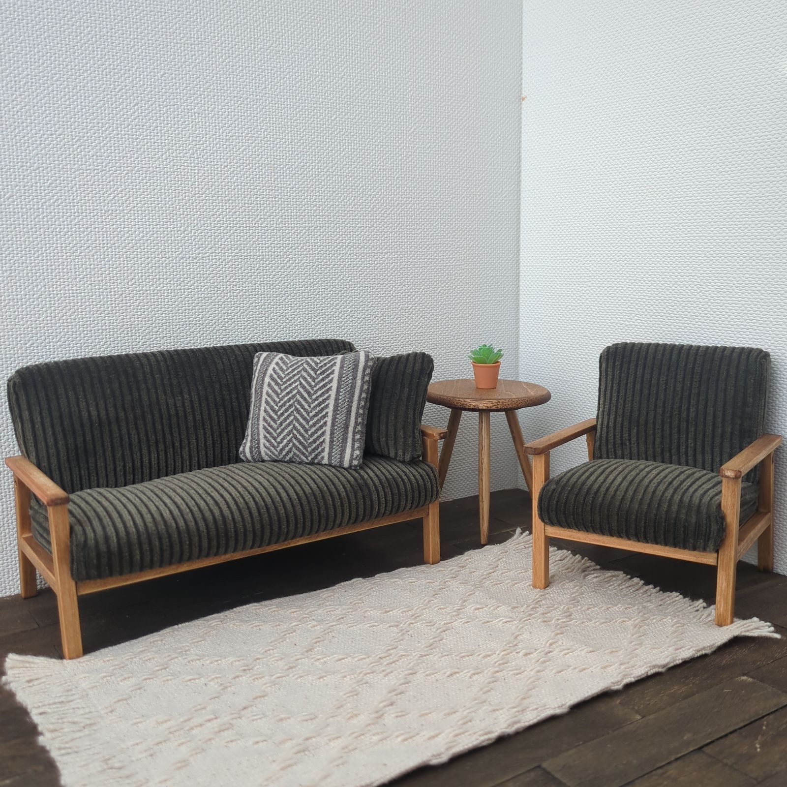 a-three〔 木枠ソファ〕ドールハウス ミニチュア ブライス リカちゃん