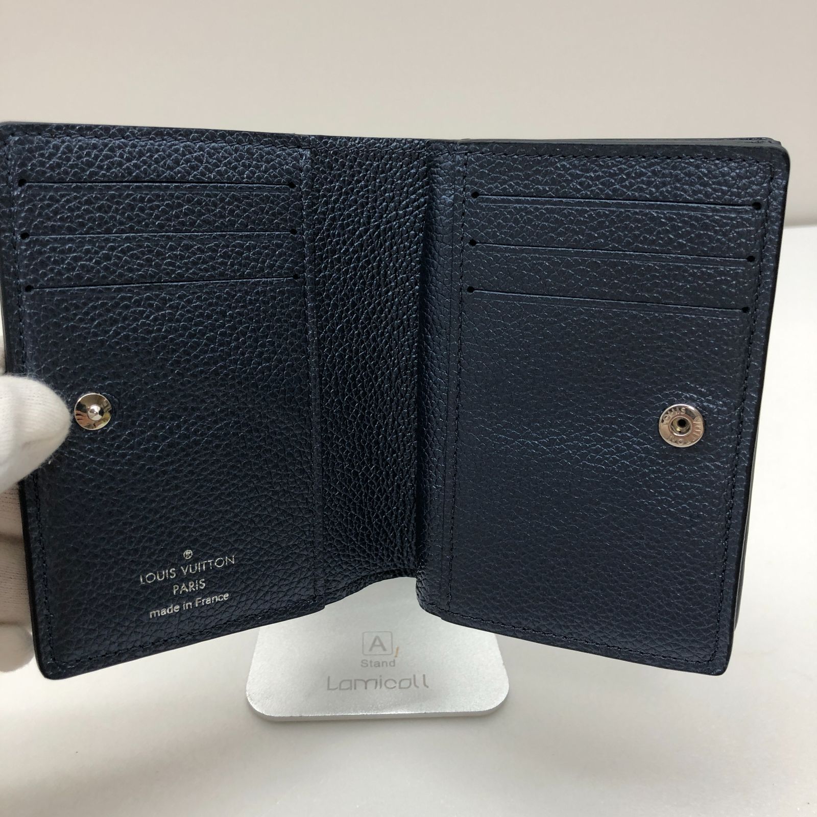 美品】LOUIS VUITTON 折り財布 ポルトフォイユ クレア メタリック 
