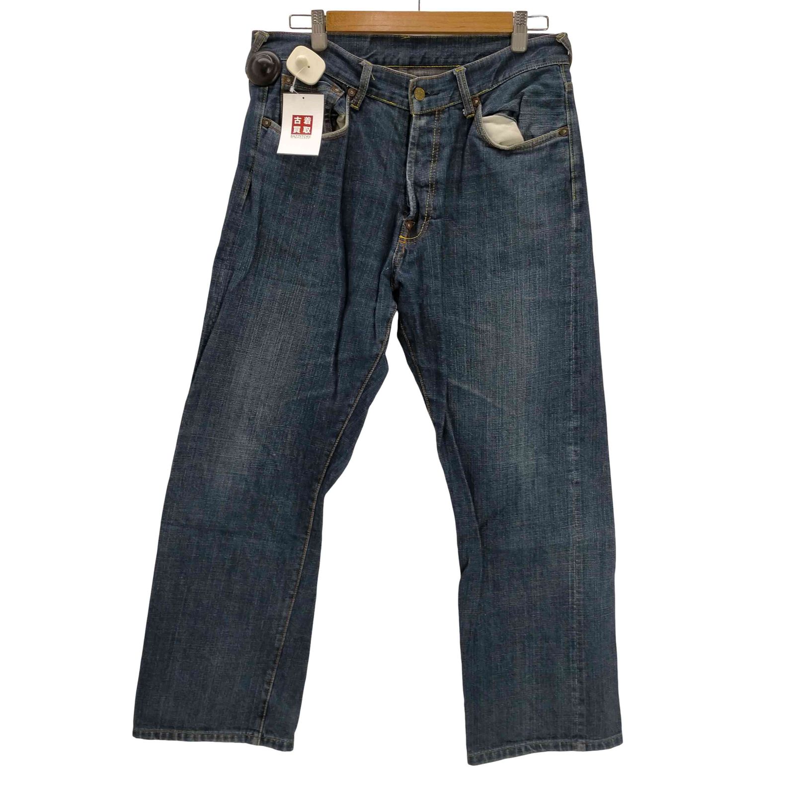 エヴィス EVISU HERITAGE カモメ刺繍 イエロー オレンジステッチ 5