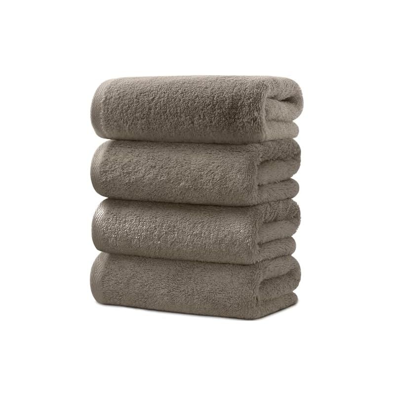 新着商品】AYO バスタオル 4枚セット ダークブラウン ホテル仕様