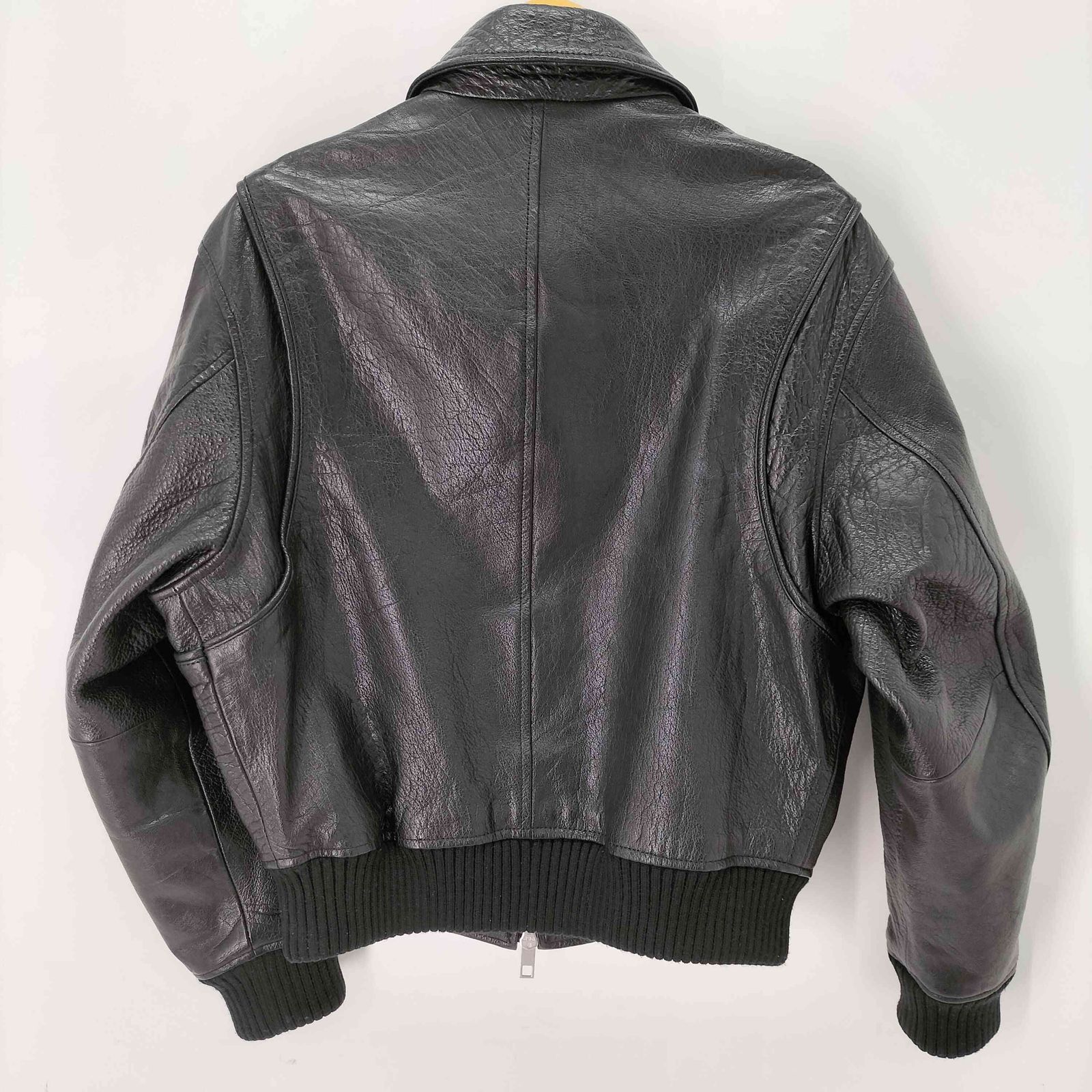 ザラ ZARA エンボス加工レザーバイカージャケット / バッファロー