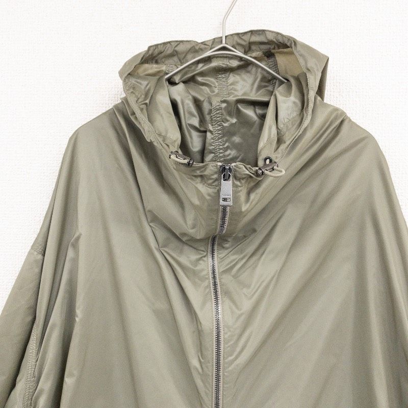 JIL SANDER ジルサンダー ロングコート ナイロン ジップ 変形 カーキ