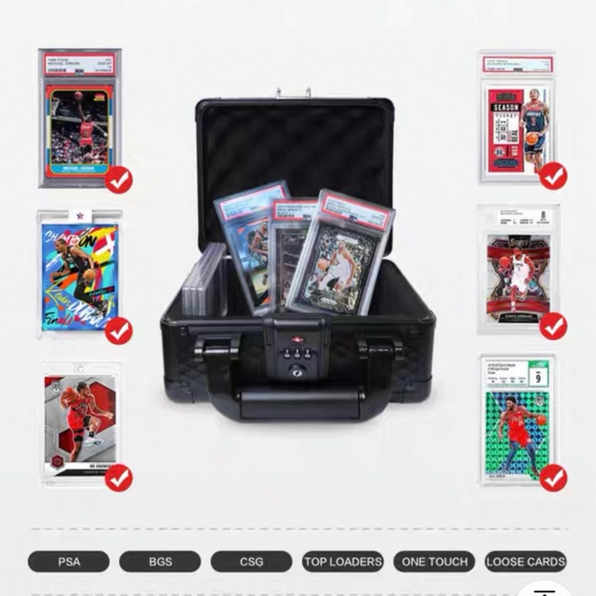 PSA BGS 鑑定済み用 収納ケース アタッシュケース ストレージボックス