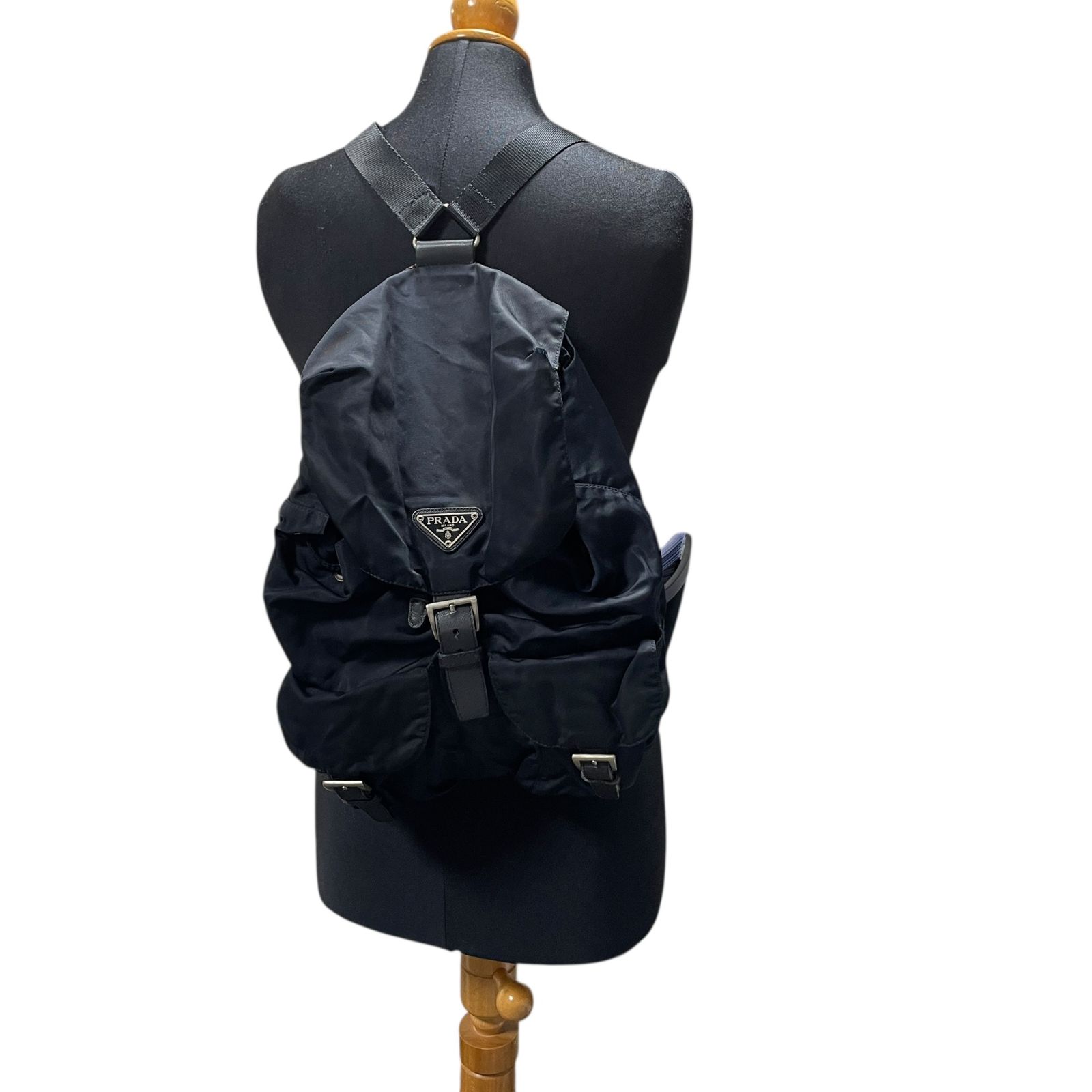 ◇PRADA プラダ B2811F VELA テスート ナイロン バックパック リュック