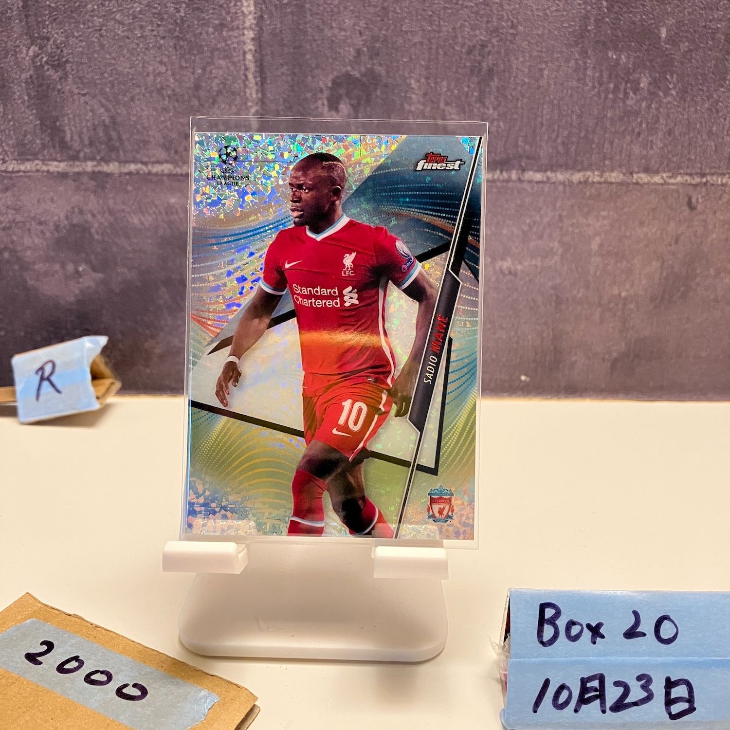 2021 Topps Finest Sadio Mane 137/175 Liverpool FC UEFA Champions