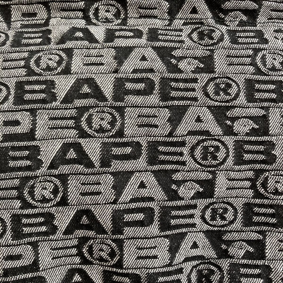 BAPE FACE LOGO モノグラム ダウンジャケット Mサイズ a bathing ape
