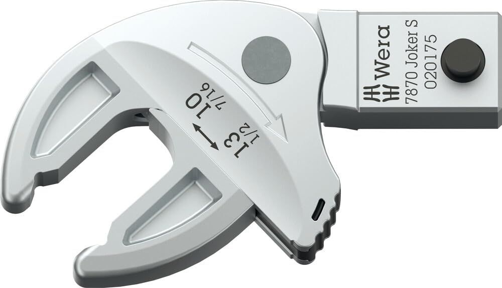 WERA ヴェラ 9 12 mm穴用 Joker トルクレンチ用 スパナヘッド 10 13 mm 自動調整機能付 020175