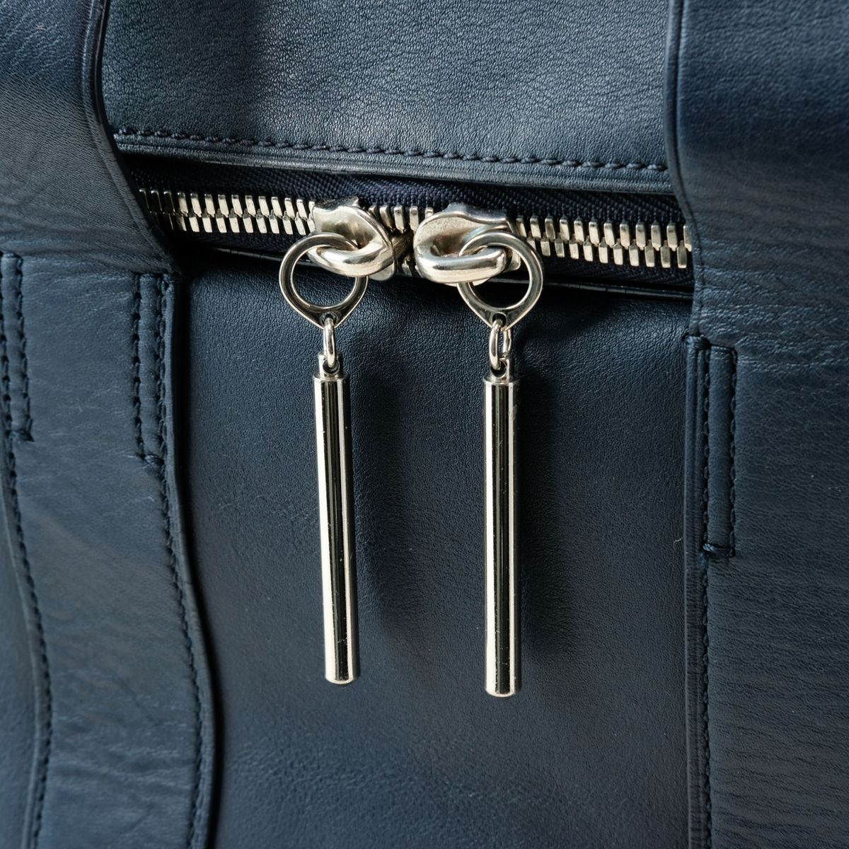 3.1 Phillip Lim レザー トートバッグ HOUR BAG ネイビー ビジネス