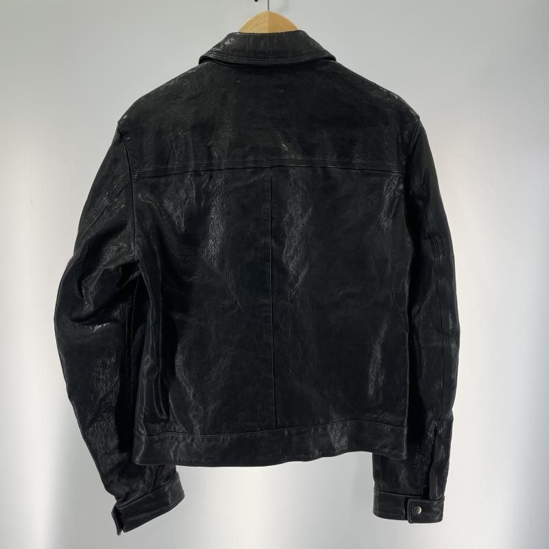 中古】DOLCE&GABBANA ラムスキン レザージャケット G9K38L サイズ48