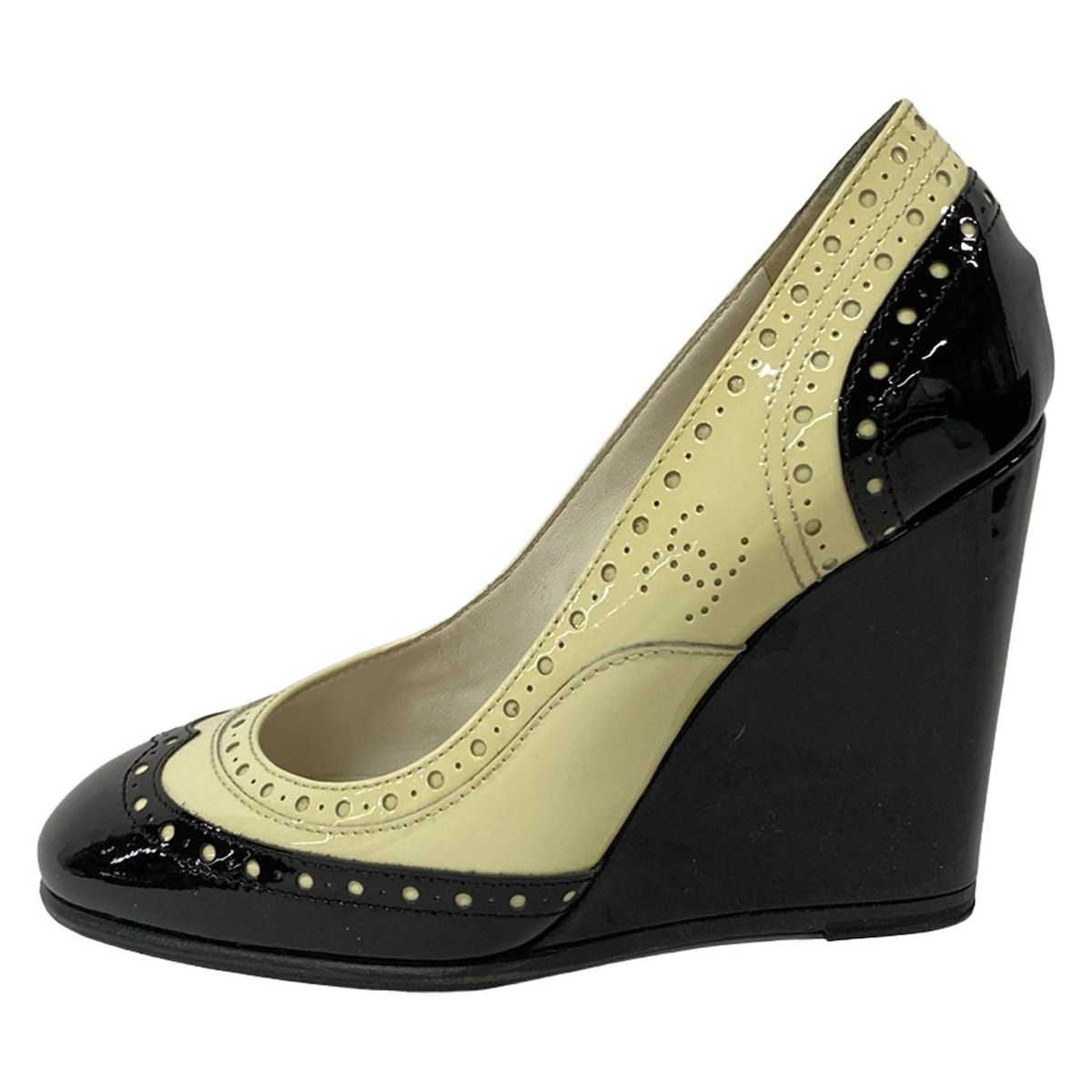 CHANEL(シャネル) パンプス 36 C レディース美品 G31216 アイボリー×黒