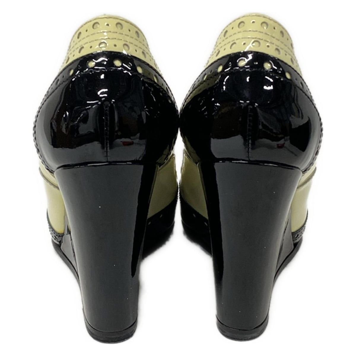 CHANEL(シャネル) パンプス 36 C レディース美品 G31216 アイボリー×黒