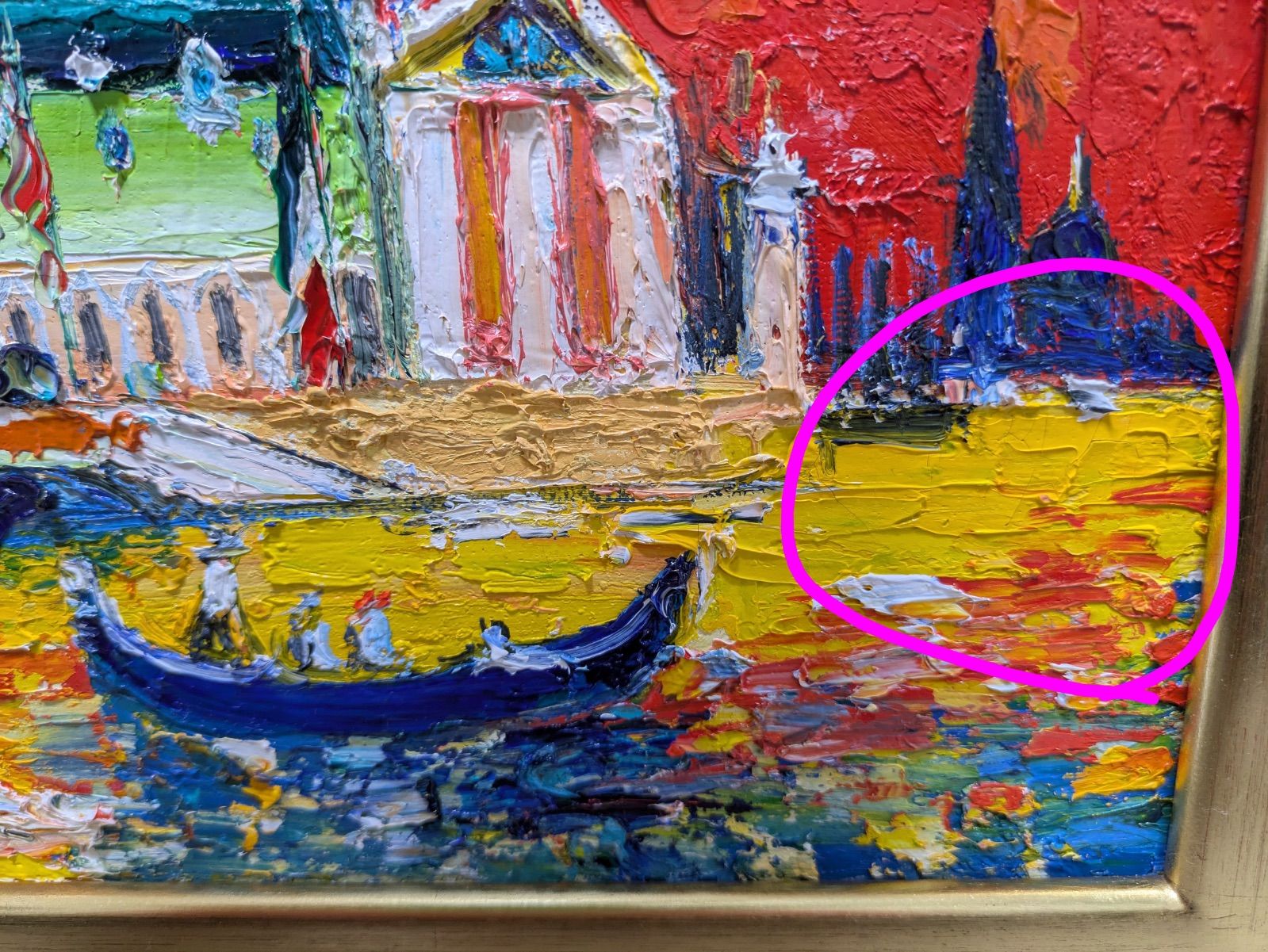 真作オリジナル原画 鈴木マサハル作 希少ベネツィア 油彩【VENEZIA