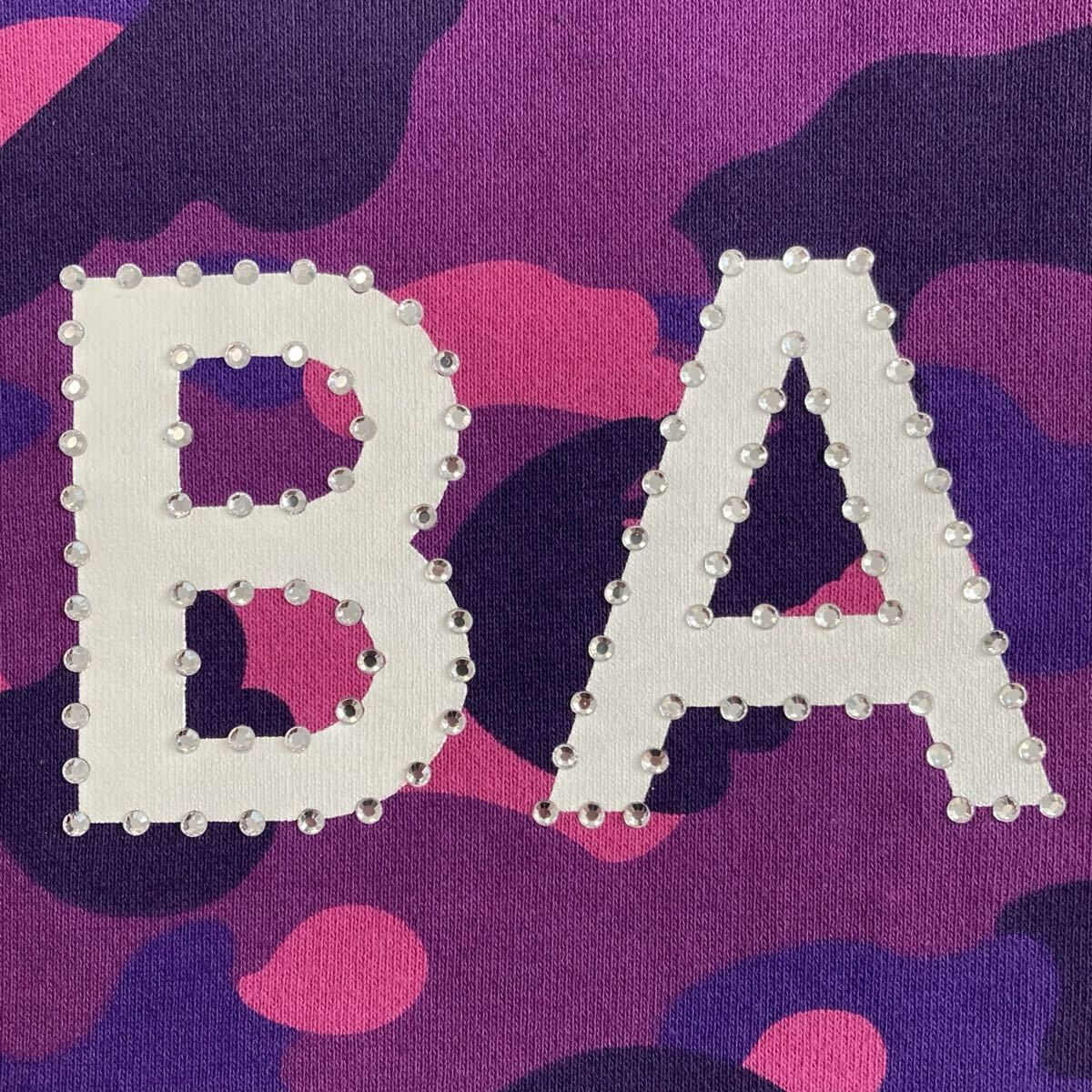 Crystal Stone BAPE Logo 長袖 スウェット Lサイズ a bathing ape 