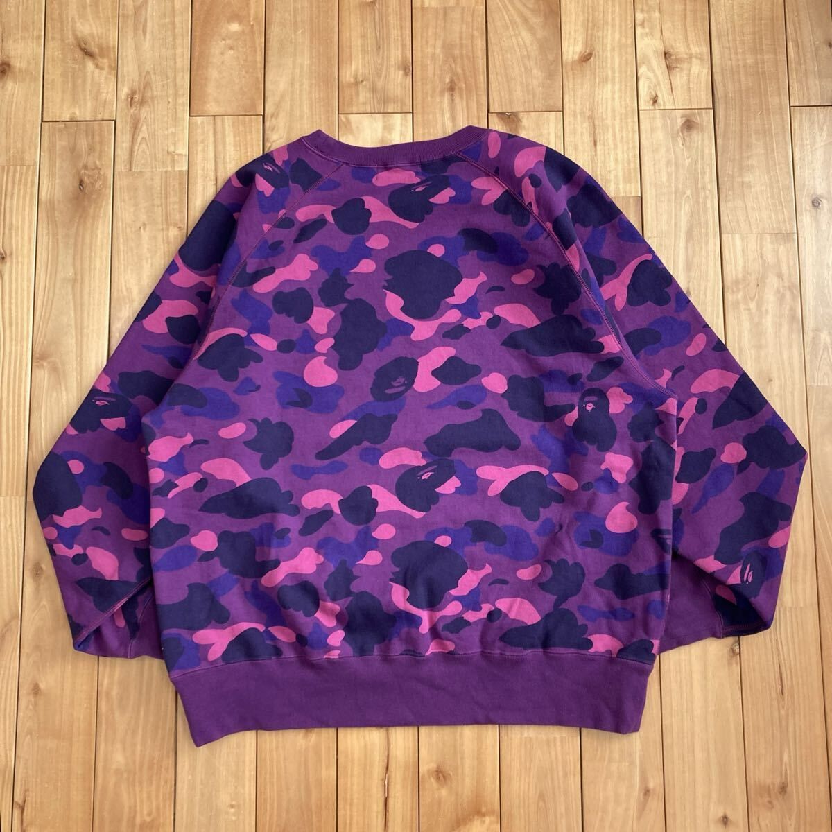 Crystal Stone BAPE Logo 長袖 スウェット Lサイズ a bathing ape