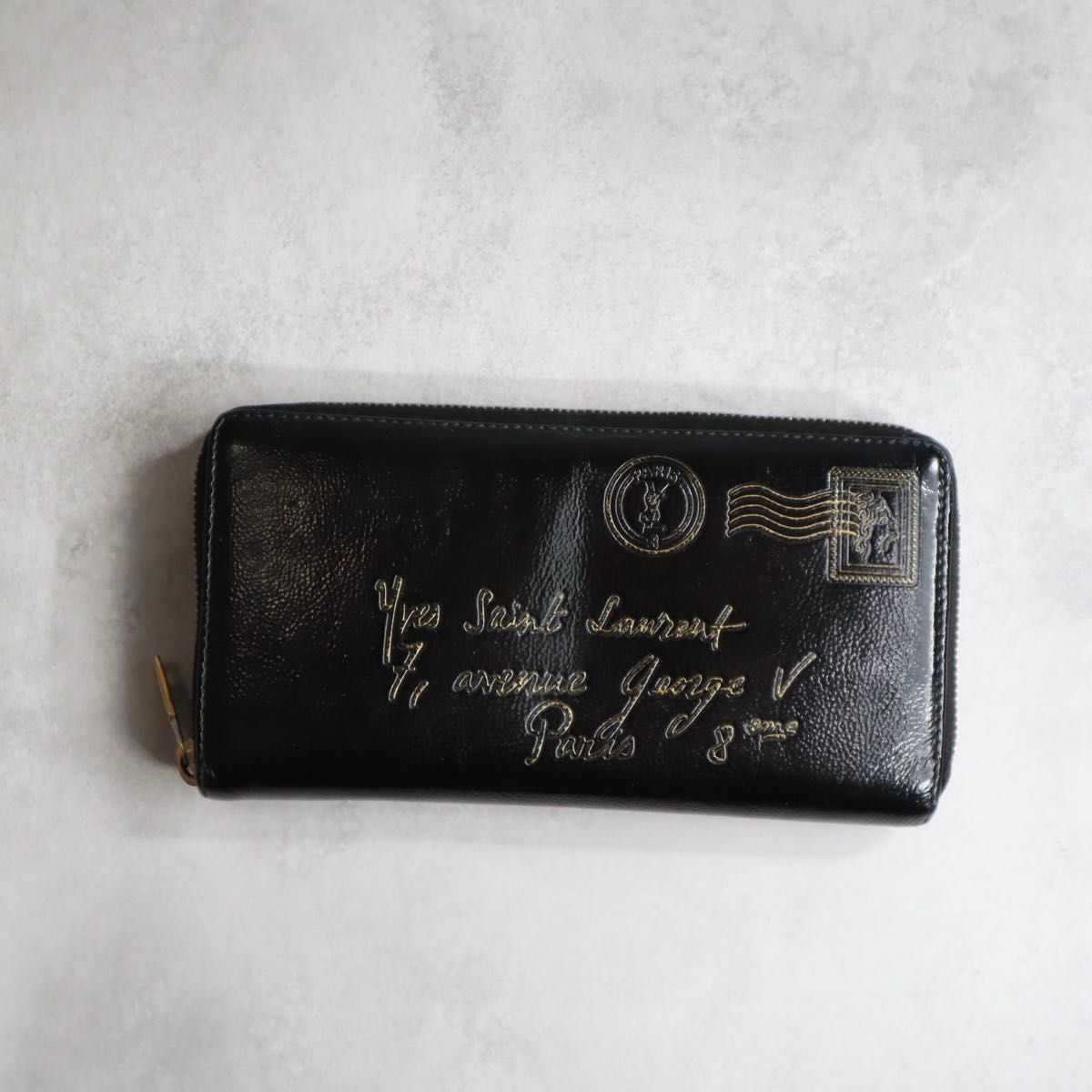 YVES SAINT LAURENT YSL イヴサンローラン / Yメールジップアラウンド