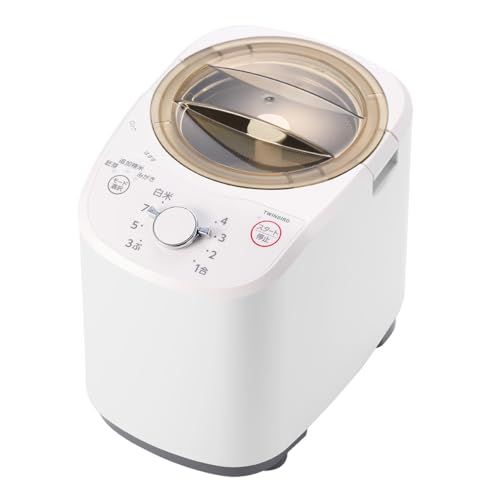 迅速に発送 ツインバード 精米機 家庭用 日本製 ダイヤル式でかんたん操作 かくはん式 白米みがき ぶつき調整 コンパクト シンプル 軽量 簡単操作 4合 敬老の日 ギフト プレゼント ホワイト EMR EE 21 W b 59 e 3 eda