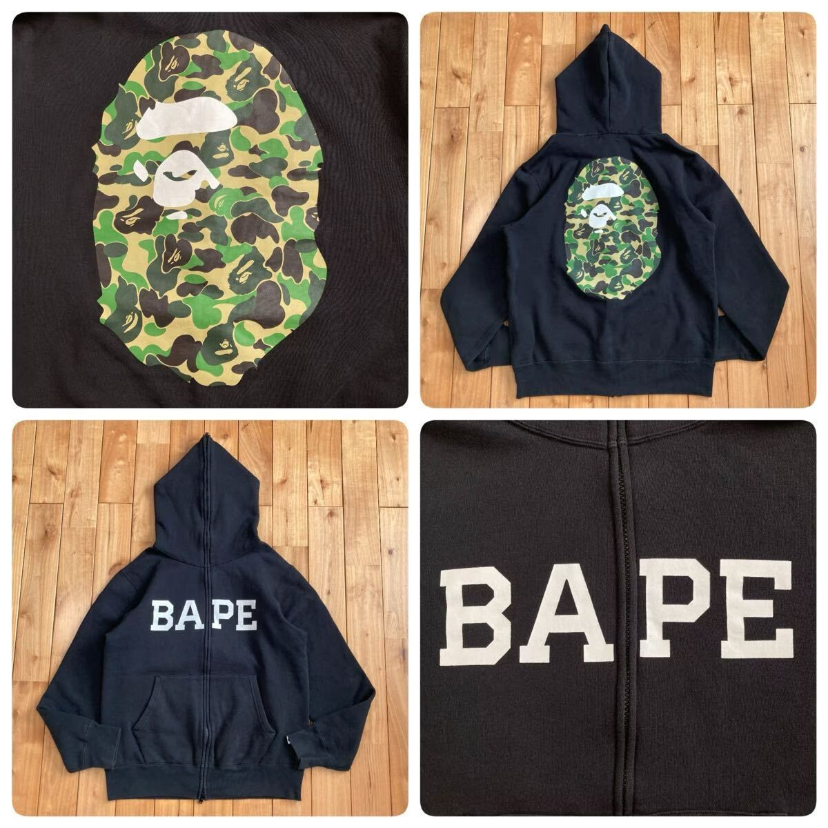 APE HEAD フルジップ パーカー Lサイズ a bathing ape BAPE full zip