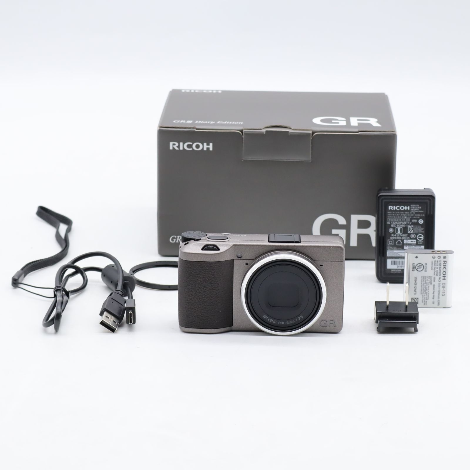 RICOH GR III Diary Edition メタリックウォームグレー｜APS-Cセンサー
