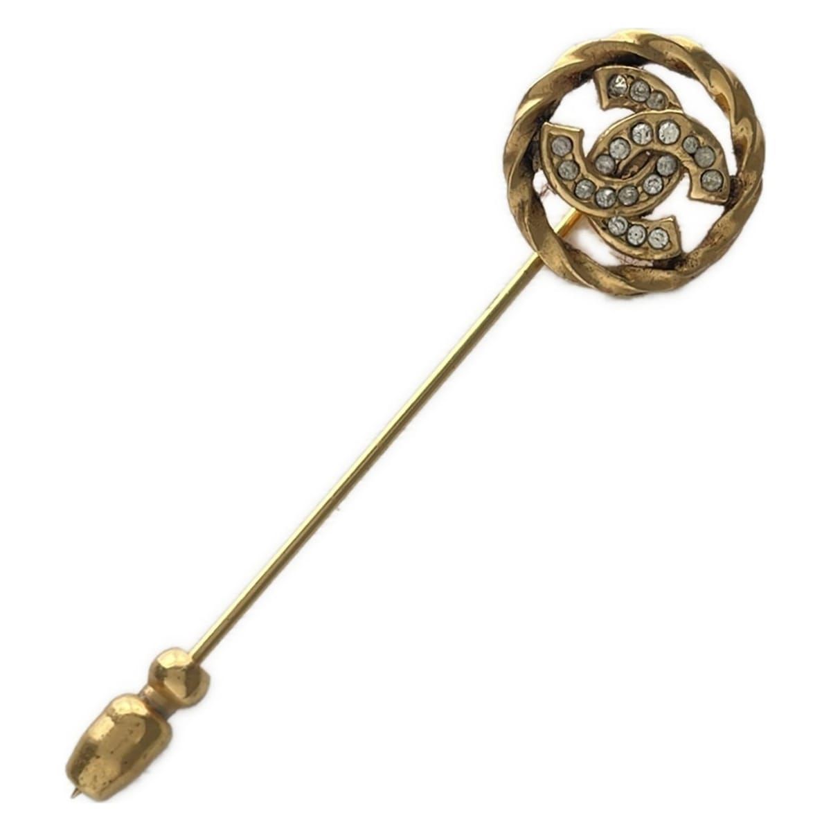 CHANEL(シャネル) ブローチ - ゴールド ピンブローチ/ココマーク