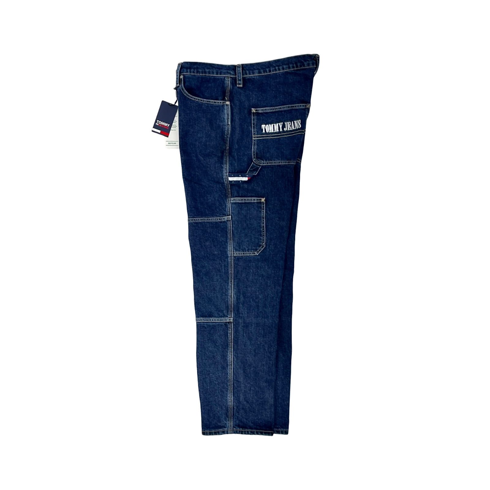 TOMMY JEANS トミージーンズ ロゴ刺繍 ハイウエスト ワイド ストレート 