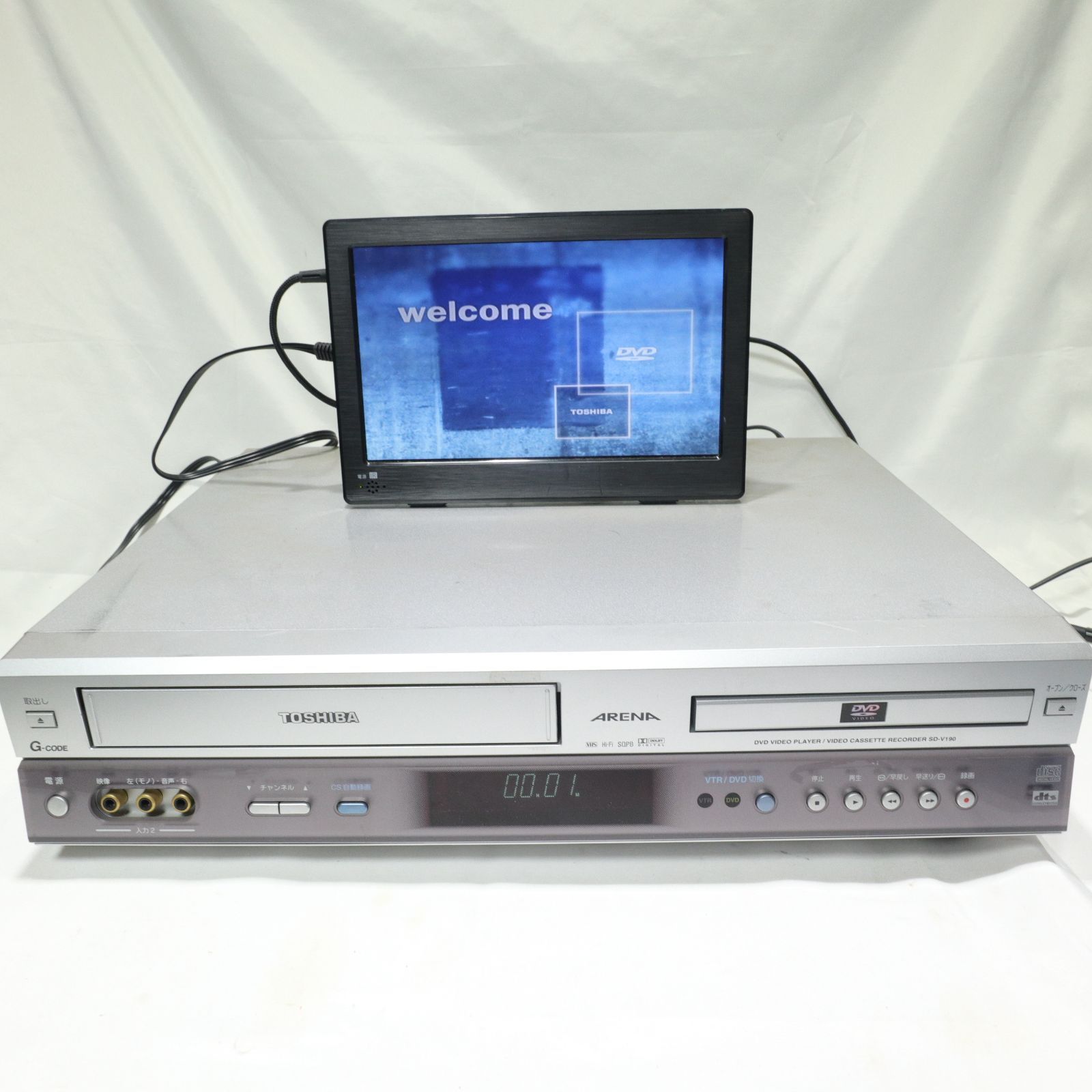動作確認済/現状渡し】東芝/TOSHIBA VTR一体型DVDビデオプレーヤー SD