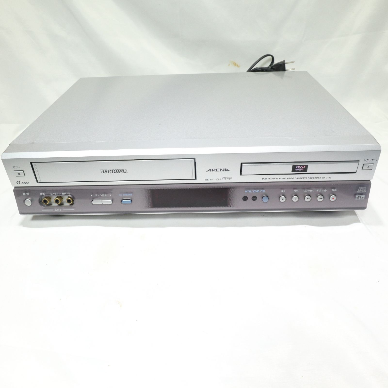 動作確認済/現状渡し】東芝/TOSHIBA VTR一体型DVDビデオプレーヤー SD