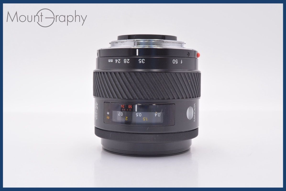 動作保証】 ミノルタ MINOLTA AF ZOOM 24-50mm F4 前後キャップ&レンズ