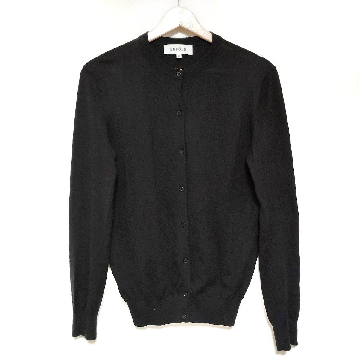 ENFOLD(エンフォルド) カーディガン サイズ38 M レディース 黒 長袖