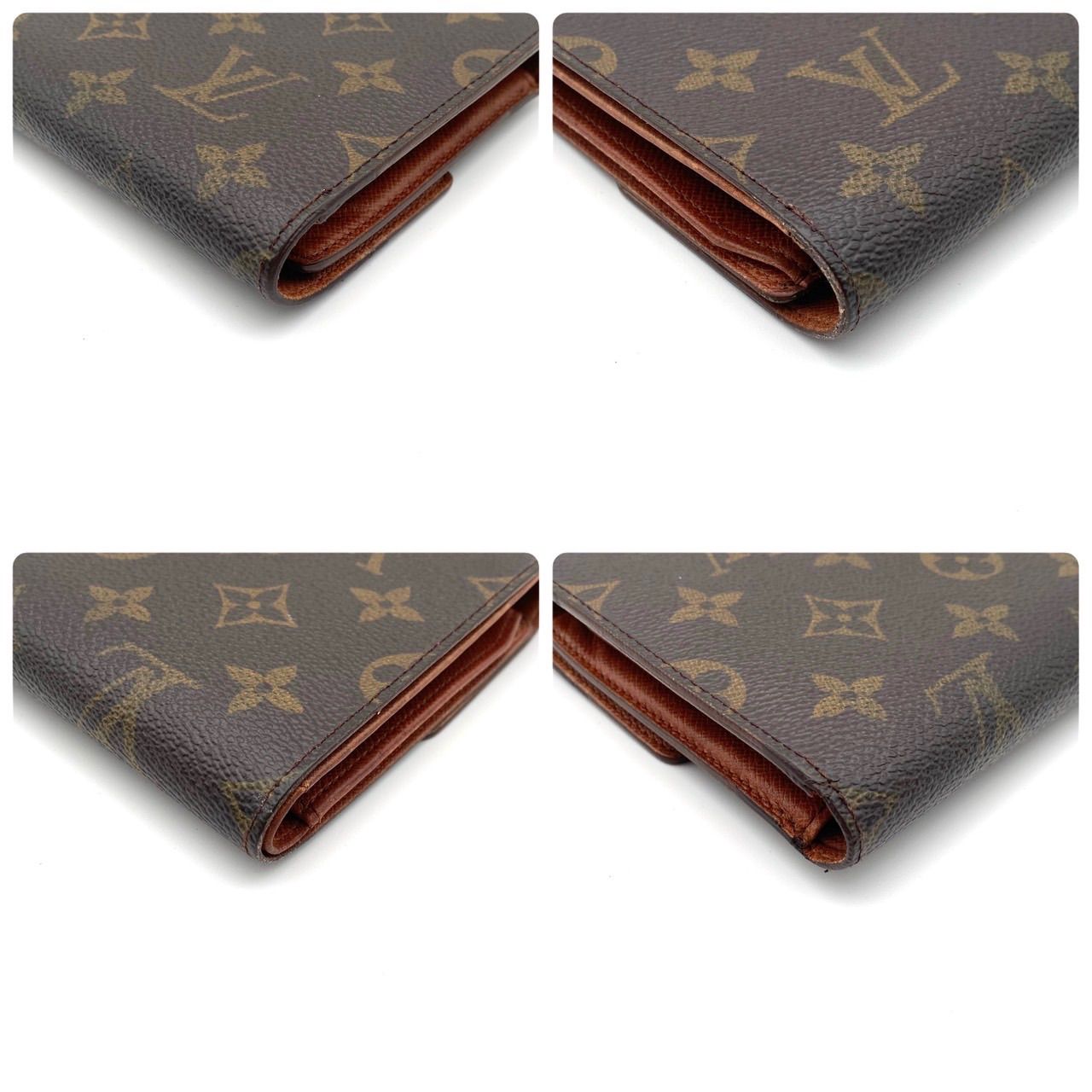 ルイヴィトン モノグラム ポルトトレゾール エテュイ パピエ 三つ折り