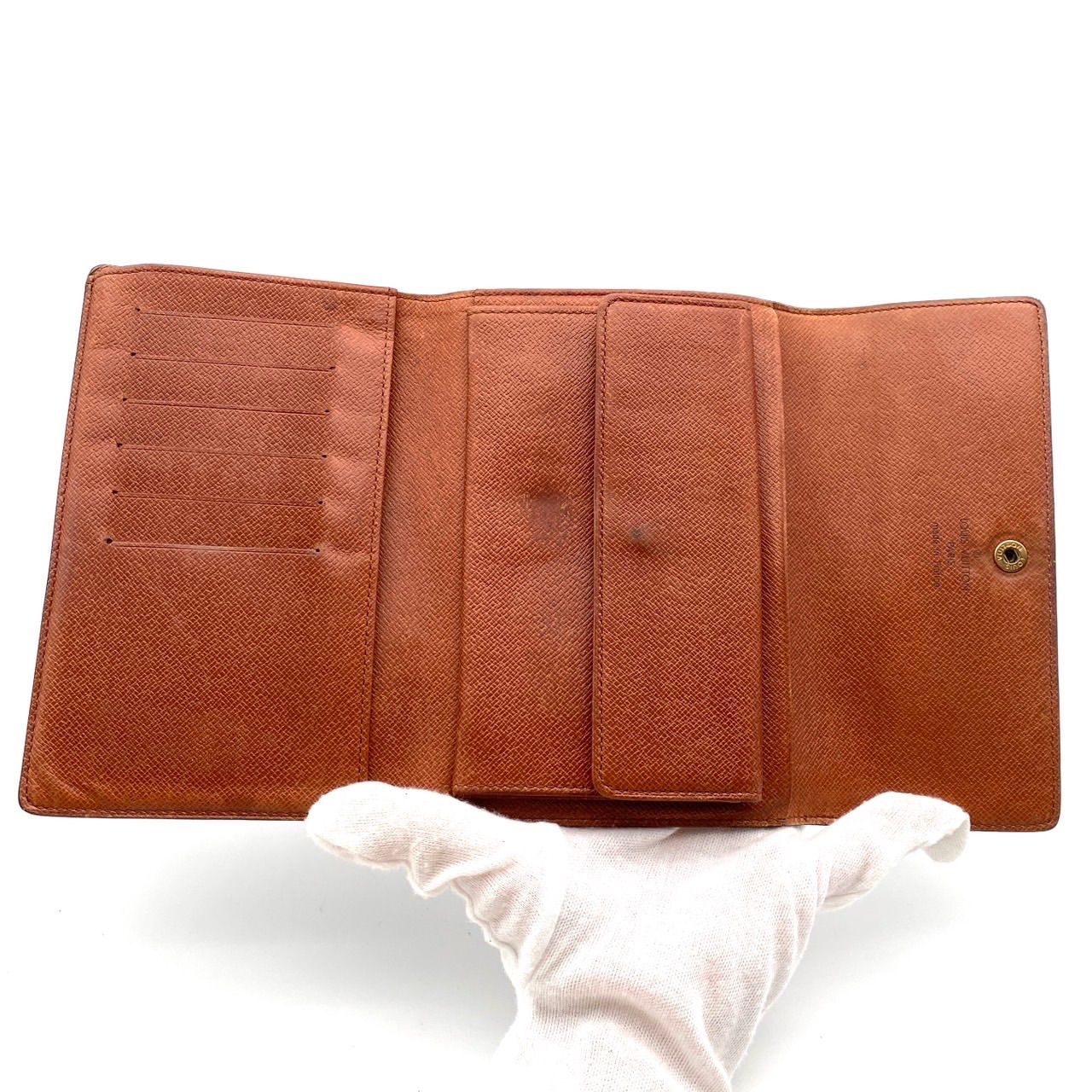 ルイヴィトン モノグラム ポルトトレゾール エテュイ パピエ 三つ折り