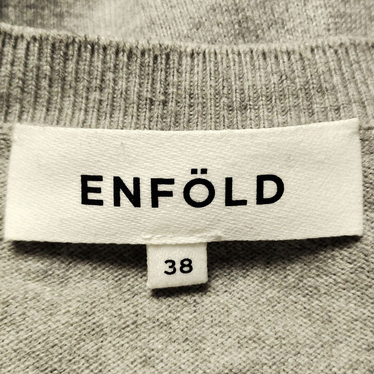 ENFOLD(エンフォルド) 長袖セーター サイズ38 M レディース グレー