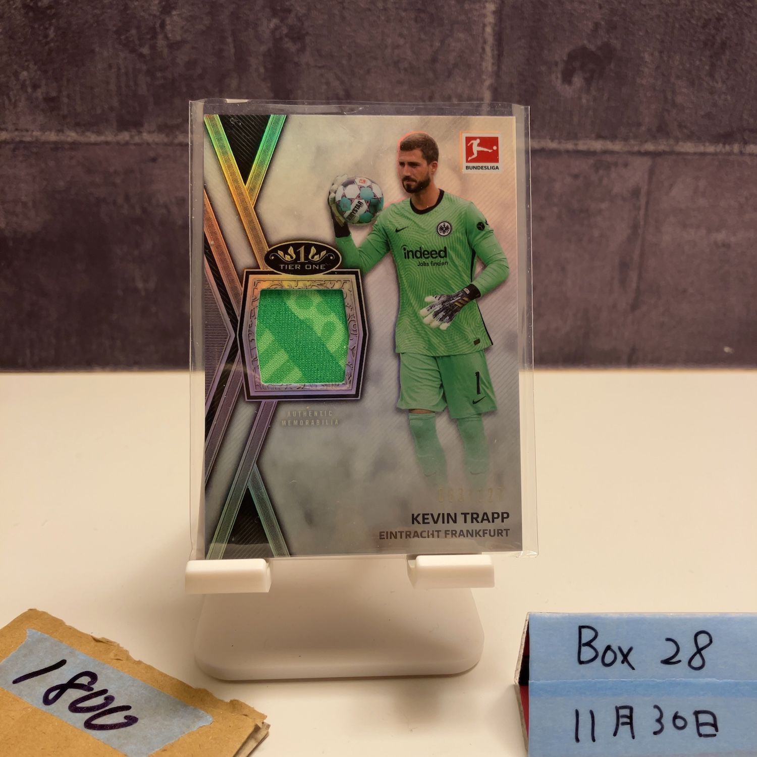 2020-21 Topps Tier One Bundesliga Kevin Trapp 053/275 Eintracht
