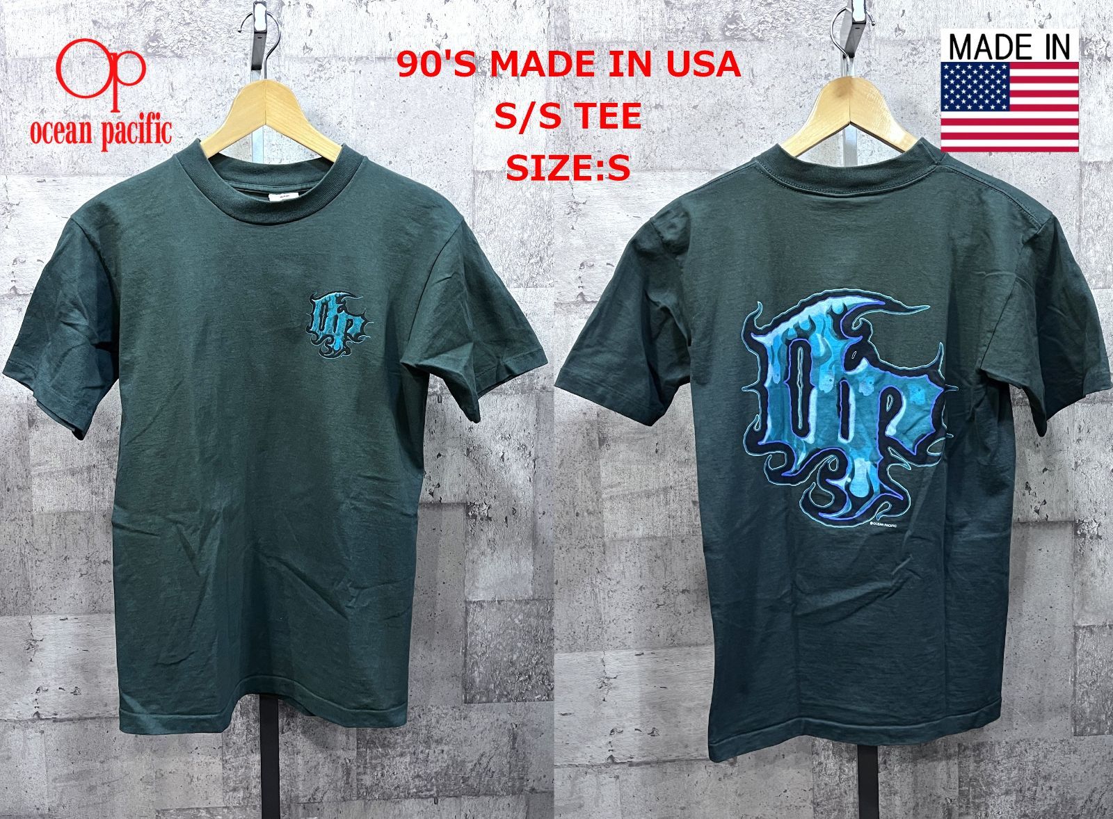 90'S USA製 オーシャンパシフィック 半袖Tシャツ S OCEAN PACIFIC 米国
