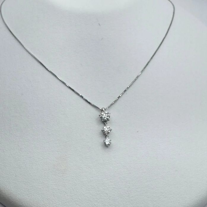 田崎真珠 Pt900/ Pt850 ダイヤモンド ネックレス 0.78ct - メルカリ