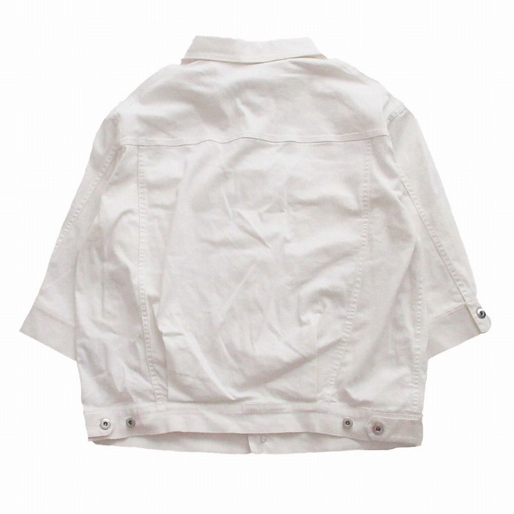 three dots スリードッツ ルーズデニム ジャンパー ジャケット