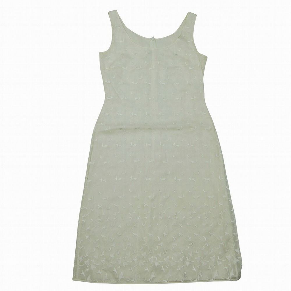 良品 Vintage ESCADA エスカーダ 刺繍 シルク100％ ワンピース ドレス