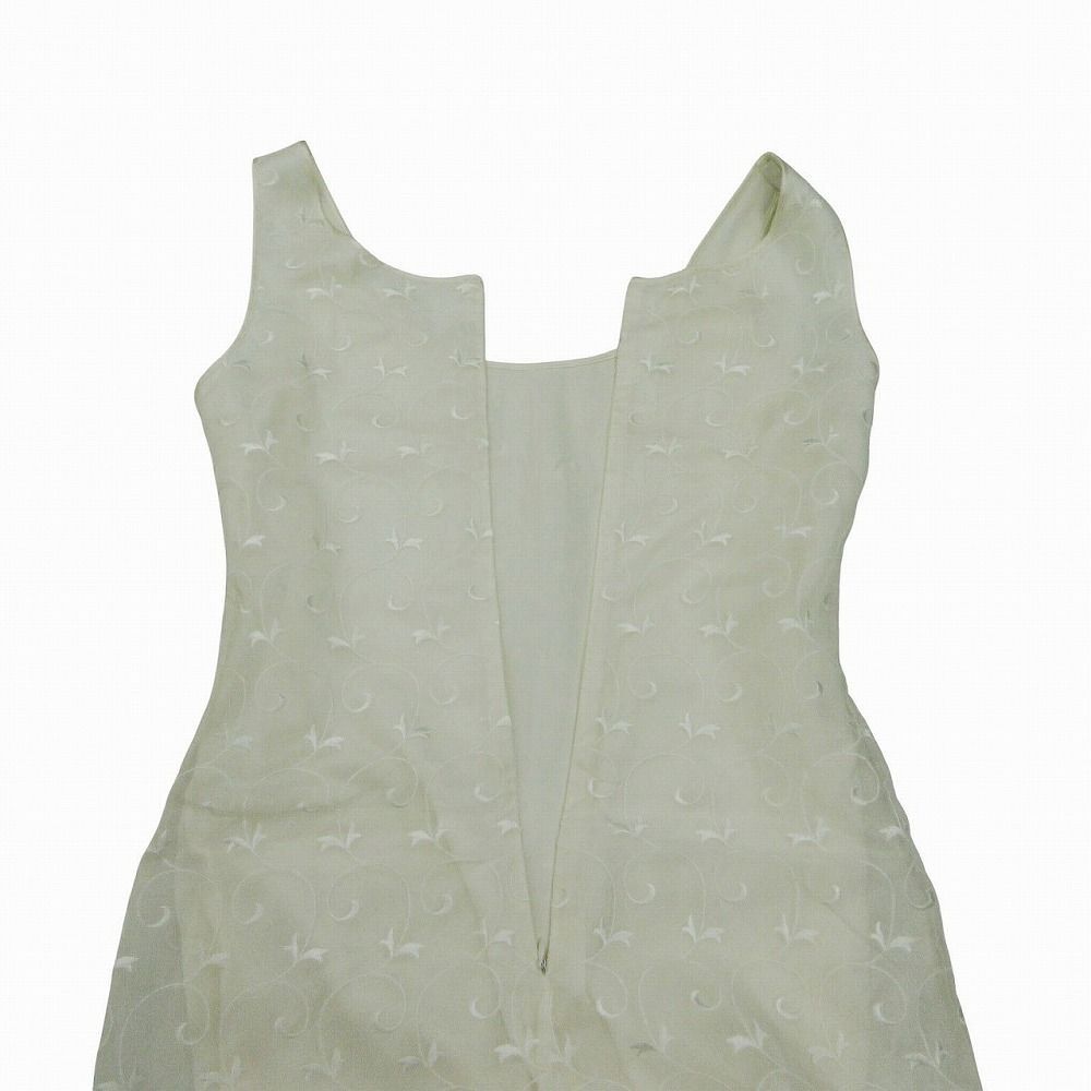 良品 Vintage ESCADA エスカーダ 刺繍 シルク100％ ワンピース ドレス