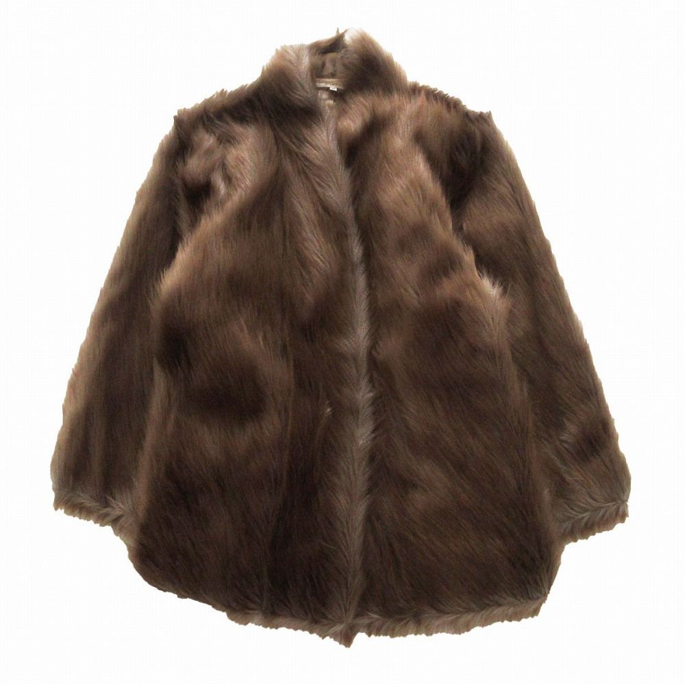 HANAE MORI ハナエモリ フェイクファー 毛皮 ハーフコート アウター