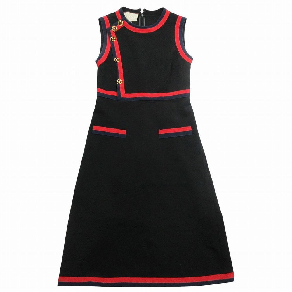 GUCCI グッチ インターロッキングボタン ジャージードレス ワンピース