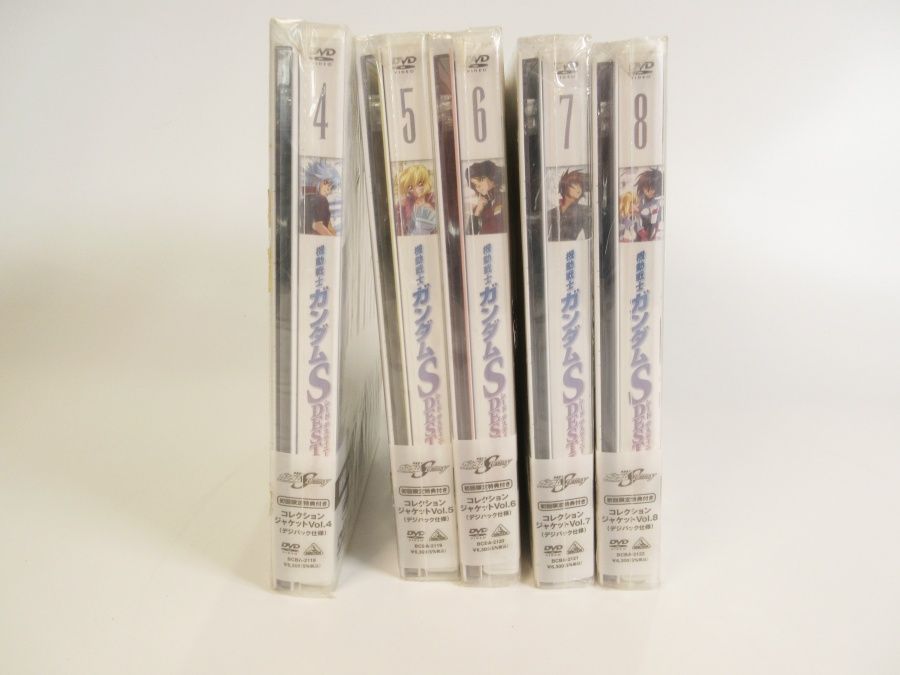 完全売切処分 機動戦士ガンダムSEED DESTINY DVD まとめて 4-8巻 5点
