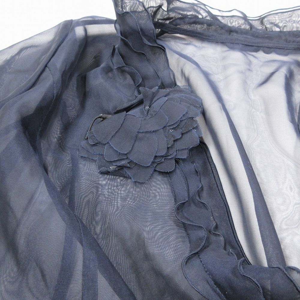 Leilian レリアン 大きいサイズ 13+ シアー ブラウス シャツ フリル