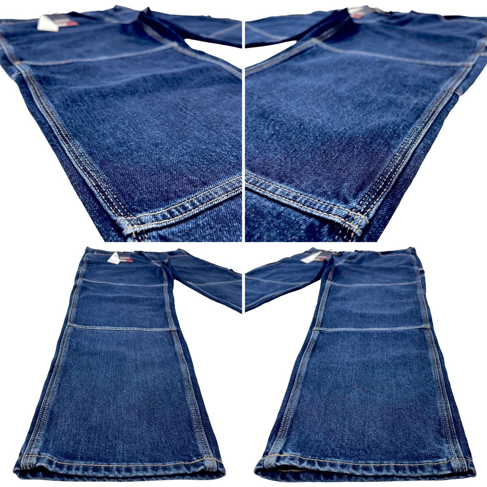 TOMMY JEANS トミージーンズ ロゴ刺繍 ハイウエスト ワイド ストレート 