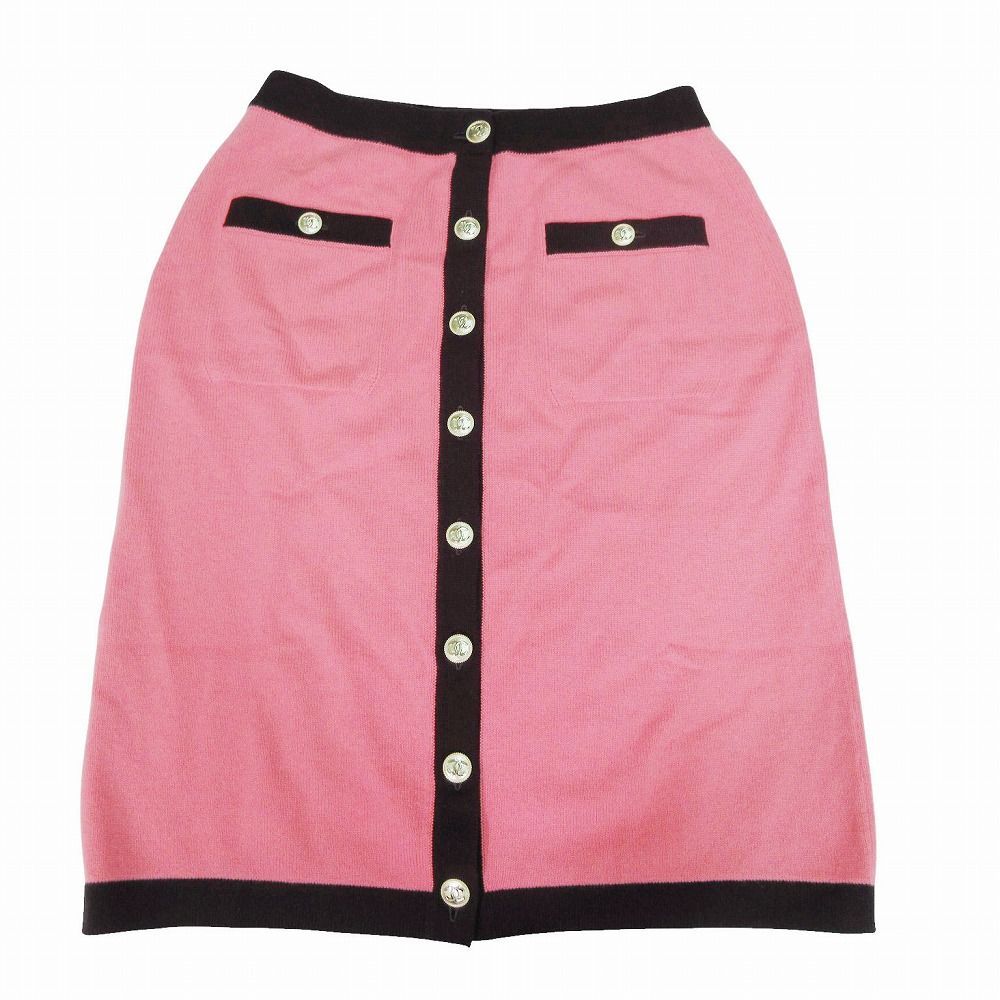 未使用品 CHANEL シャネル 20A P64644K60663 カシミヤ100% ココマーク