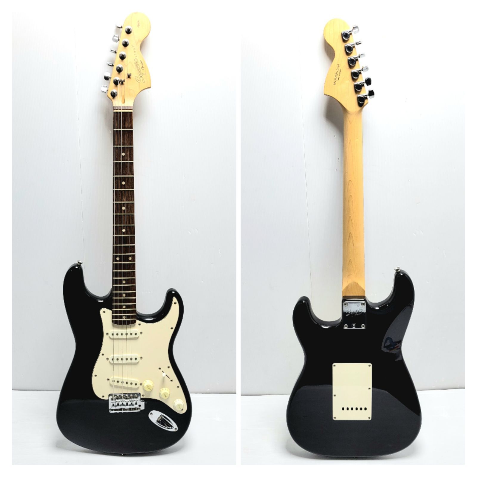 現状品】Squier by Fender ストラトキャスター ブラック ソフトケース