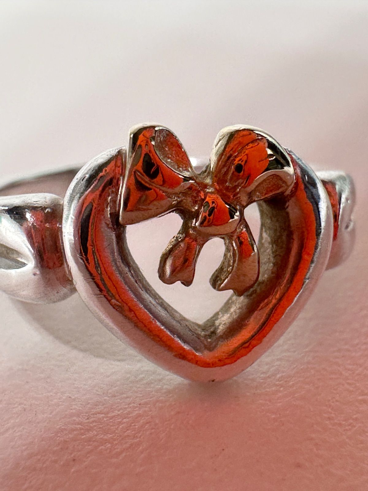 Tiffany&Co. ティファニー リング 925 750 ハートリボンリング